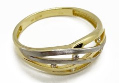Zlatý prsten 2,63 g 14 Kt