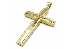 Zlatý přívěsek Kříž 10,51 g 14 Kt