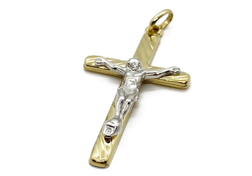 Zlatý přívěsek Kříž 3,31 g 14 Kt