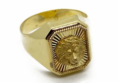 Zlatý prsten pánský 6,21 g 14 Kt