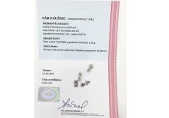 Zlaté náušnice s Diamanty 0,67 Ct, 18 Kt