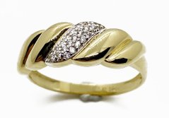 Zlatý prsten 2,45 g 14 Kt