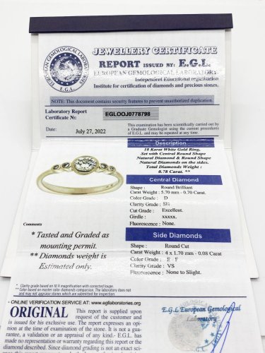 Zlatý prsten s Diamanty 0,73 ctw, 3,55 g 14 Kt, Ce