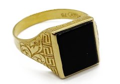 Zlatý prsten pánský 6,49 g 14 Kt