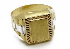 Zlatý prsten pánský 5,66 g 14 Kt