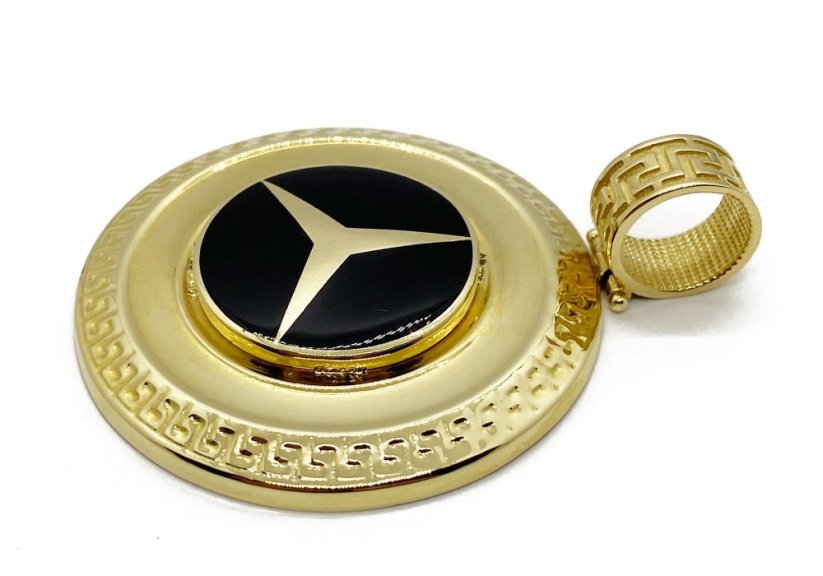Zlatý přívěsek Mercedes 11,51 g 14 Kt