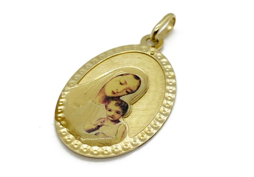 Zlatý přívěsek Madonka 3,87 g 14 Kt