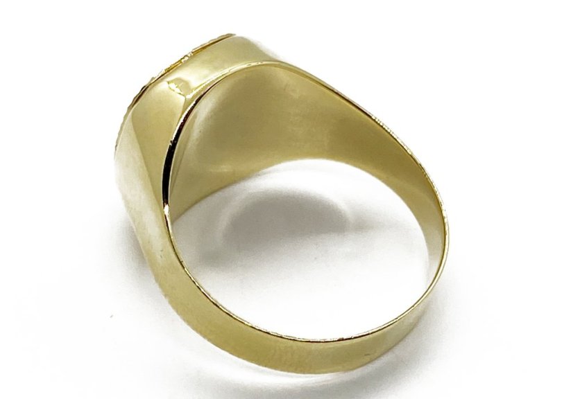 Zlatý prsten pánský 4,78 g 14 Kt