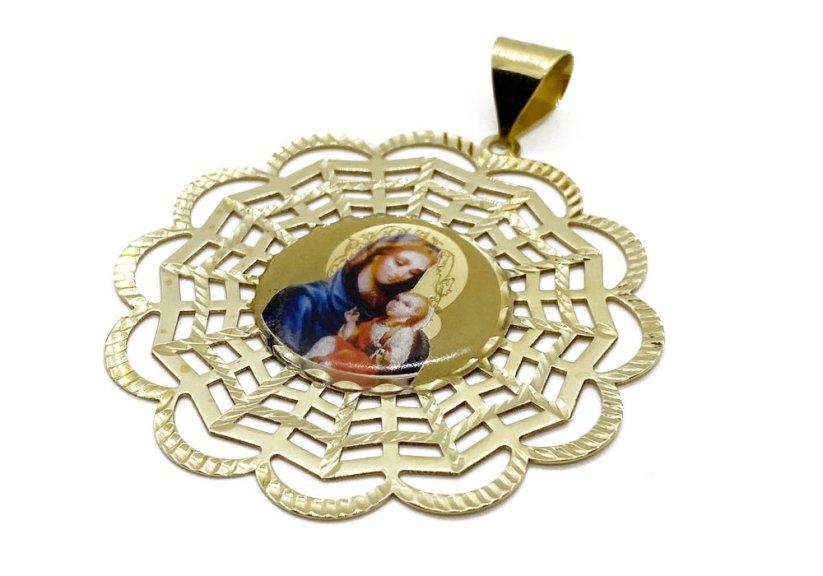 Zlatý přívěsek Madonka 6,21 g 14 Kt