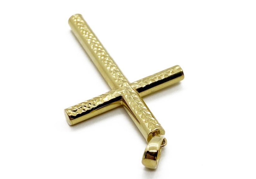 Zlatý přívěsek Kříž 2,24 g 14 Kt