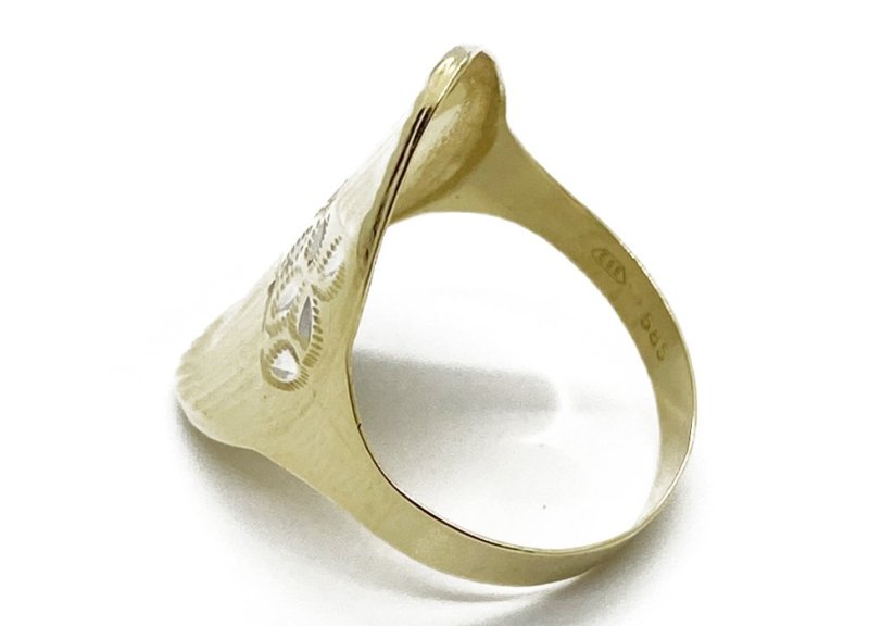 Zlatý prsten 2,46 g 14 Kt