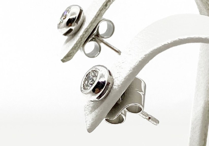 Zlaté náušnice s Diamanty 0,29 ct 18 KT