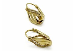 Zlaté náušnice 1,93 g 14 Kt