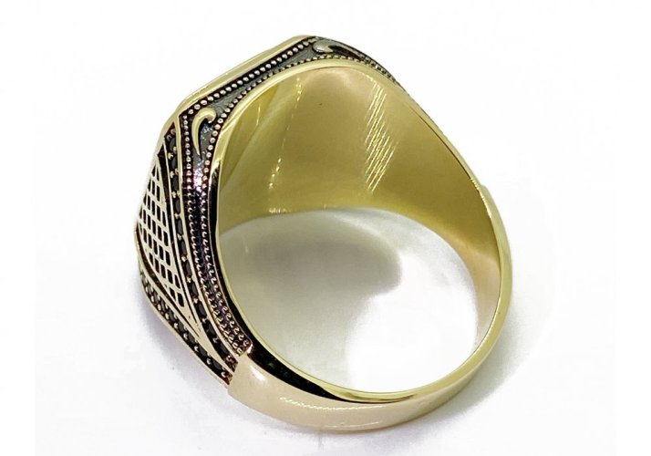 Zlatý prsten pánský 14,16 g 14 Kt