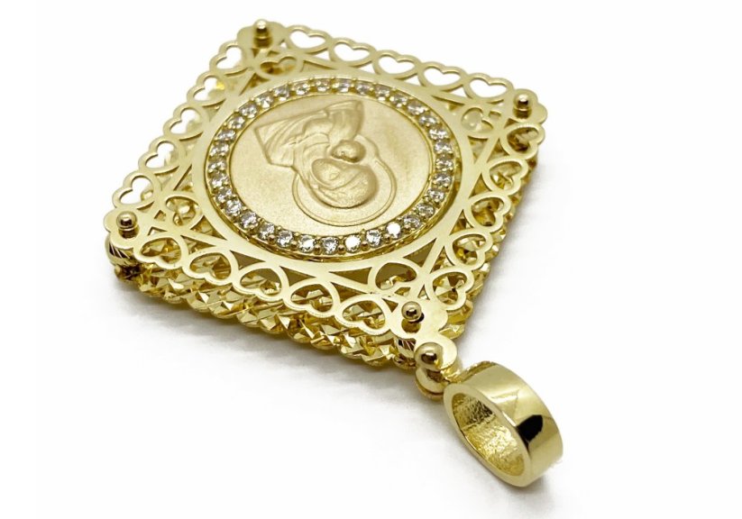 Zlatý přívěsek Madonka  5,49 g 14 Kt