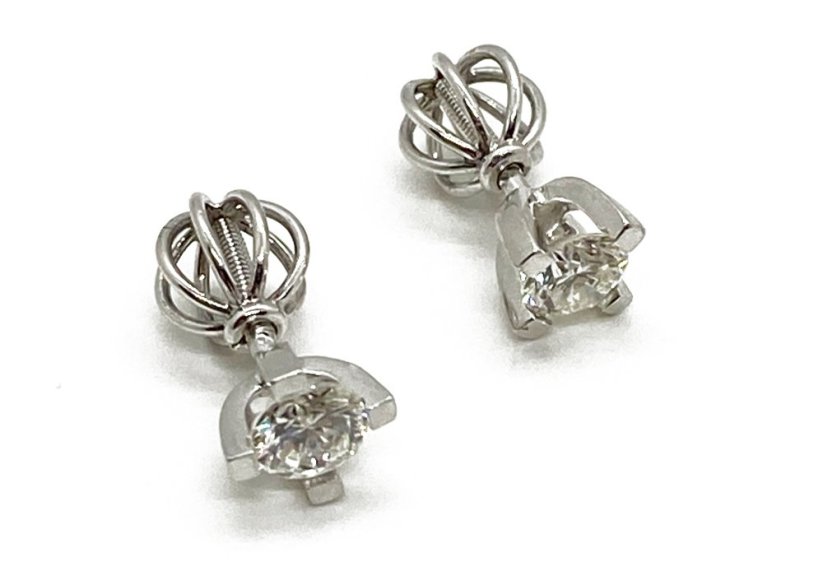 Zlaté náušnice s Diamanty 0,57 ct