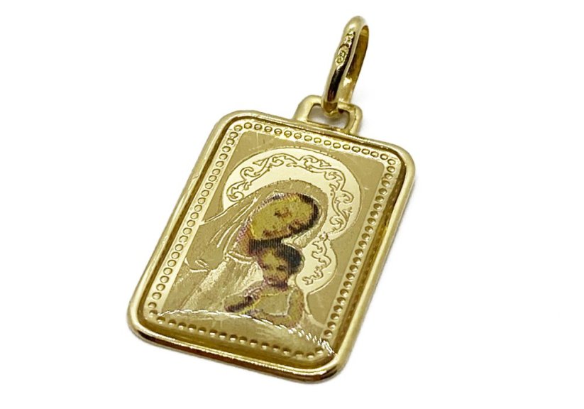 Zlatý přívěsek Madonka 1,07 g 14 Kt