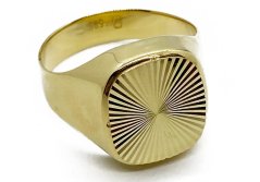 Zlatý prsten pánský 4,78 g 14 Kt