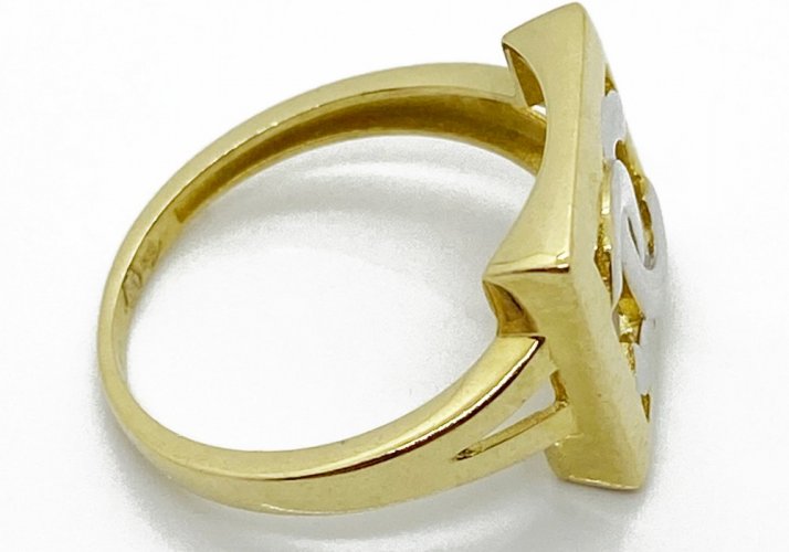 Zlatý prsten 2,41 g 14 Kt