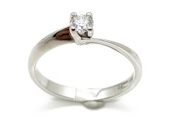 Zlatý prsten s Diamantem 1,72 g 14 Kt