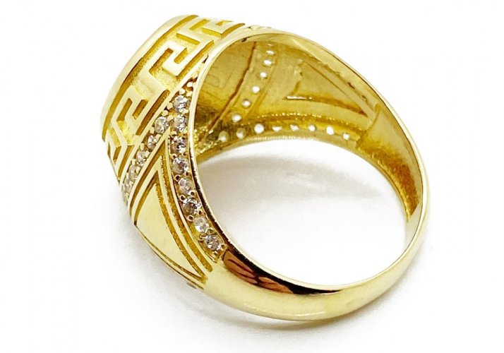 Zlatý prsten pánský 7,22 g 14 Kt