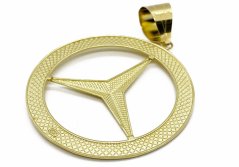 Zlatý přívěsek Mercedes 7,61 g 14 Kt