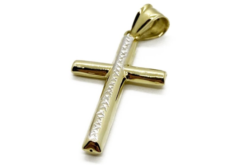 Zlatý přívěsek Kříž 2,11 g 14 Kt