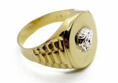Zlatý prsten pánský 4,32 g 14 Kt