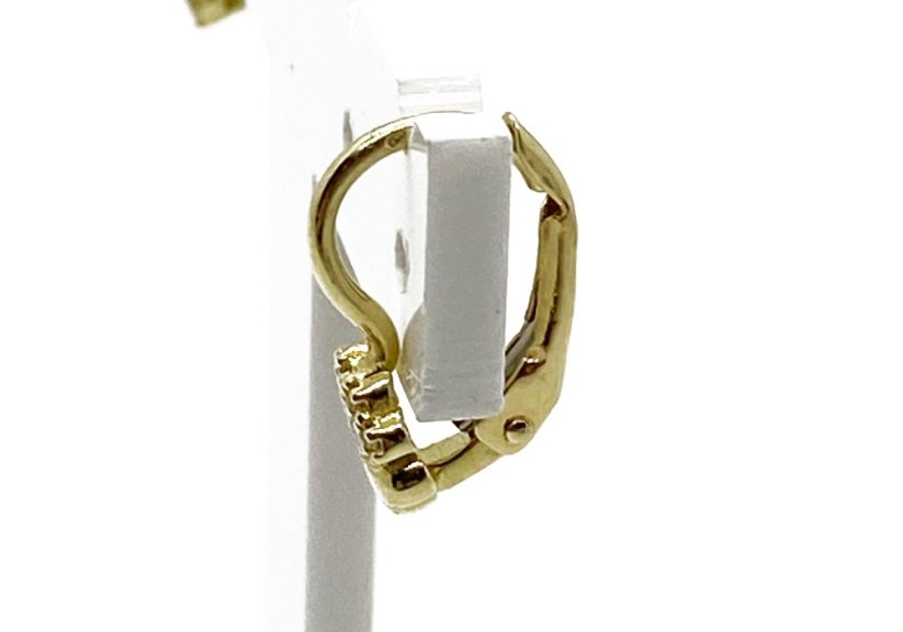 Zlaté náušnice 1,41 g 14 Kt