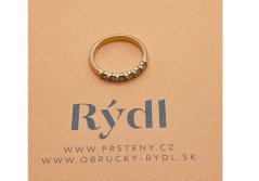 Zlatý prsten s Diamanty 0,54 Ct