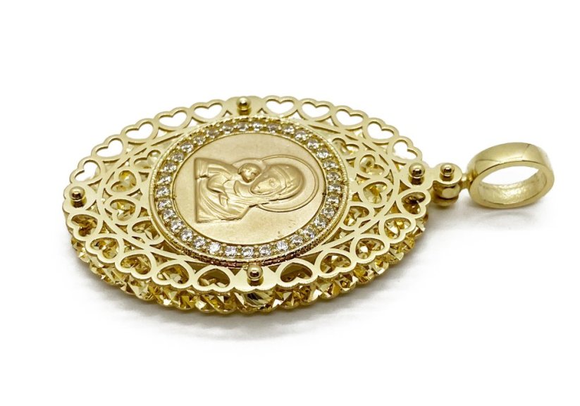 Zlatý přívěsek Madonka  6,06 g 14 Kt