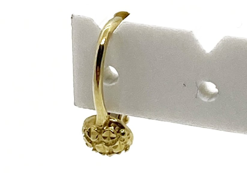 Zlaté náušnice 1,33 g 14 Kt