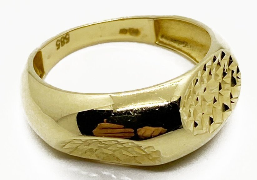 Zlatý prsten 2,96 g 14 kt