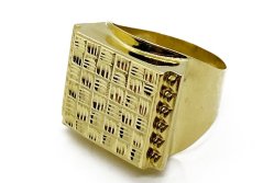 Zlatý prsten pánský 7,90 g 14 Kt