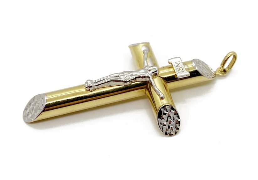 Zlatý přívěsek Kříž 2,30 g 14 Kt