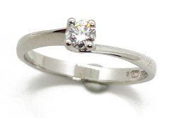 Zlatý prsten s Diamantem 1,72 g 14 Kt