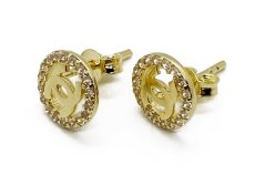 Zlaté náušnice 1,34 g 14 Kt