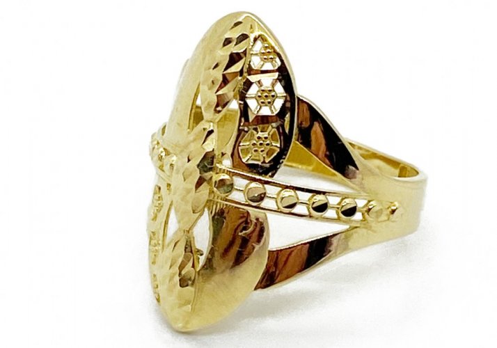 Zlatý prsten 2,98 g 14 Kt