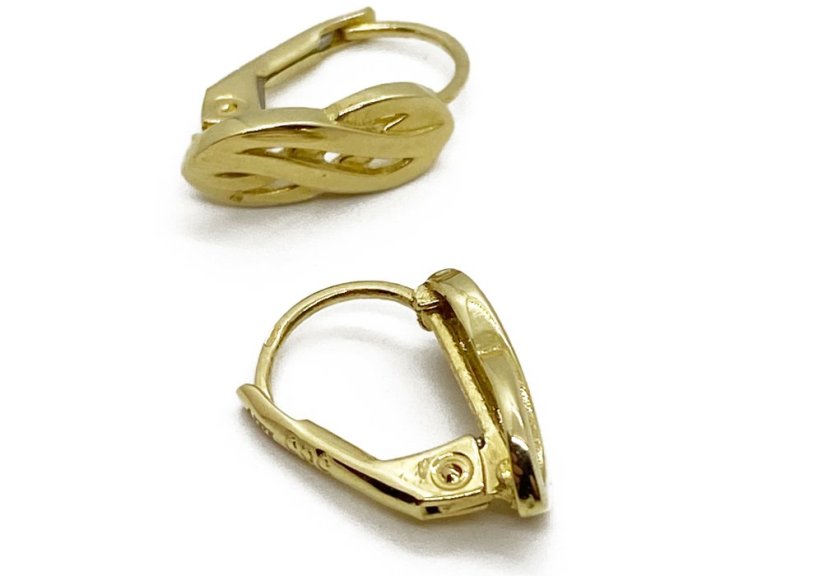 Zlaté náušnice 1,99 g 14 Kt