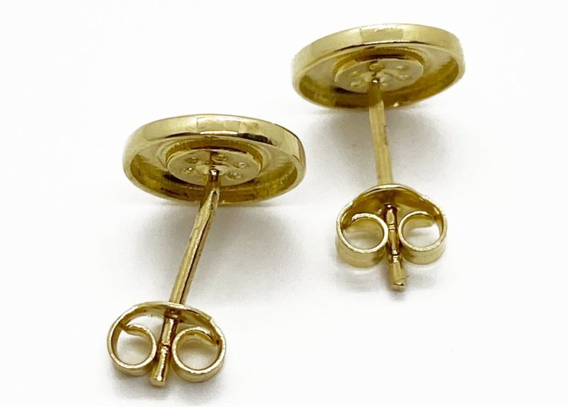 Zlaté náušnice 1,43 g 14 Kt