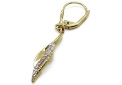 Zlaté náušnice 3,02 g 14 Kt