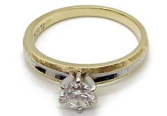 Zlatý prsten s Diamantem 2,95 g