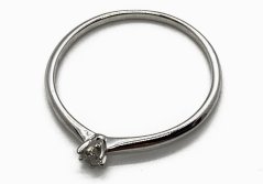 Zlatý prsten s Diamantem Alo 1,22 g 14 Kt