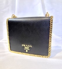 Prada Semi Soft Bag Leather Handbay