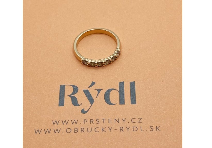 Zlatý prsten s Diamanty 0,54 Ct