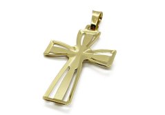 Zlatý přívěsek Kříž 2,29 g 14 Kt