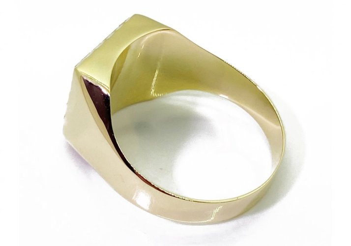 Zlatý prsten pánský 5,07 g 14 Kt