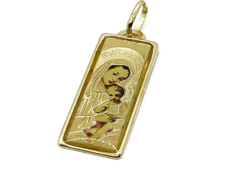Zlatý přívěsek Madonka 1,05 g 14 Kt