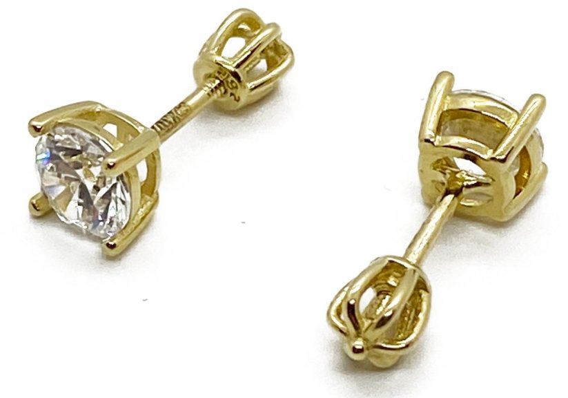 Zlaté náušnice 1,40 g 14 Kt