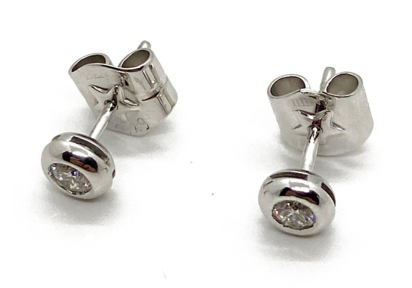 Zlaté náušnice s Diamanty 0,29 ct 18 KT